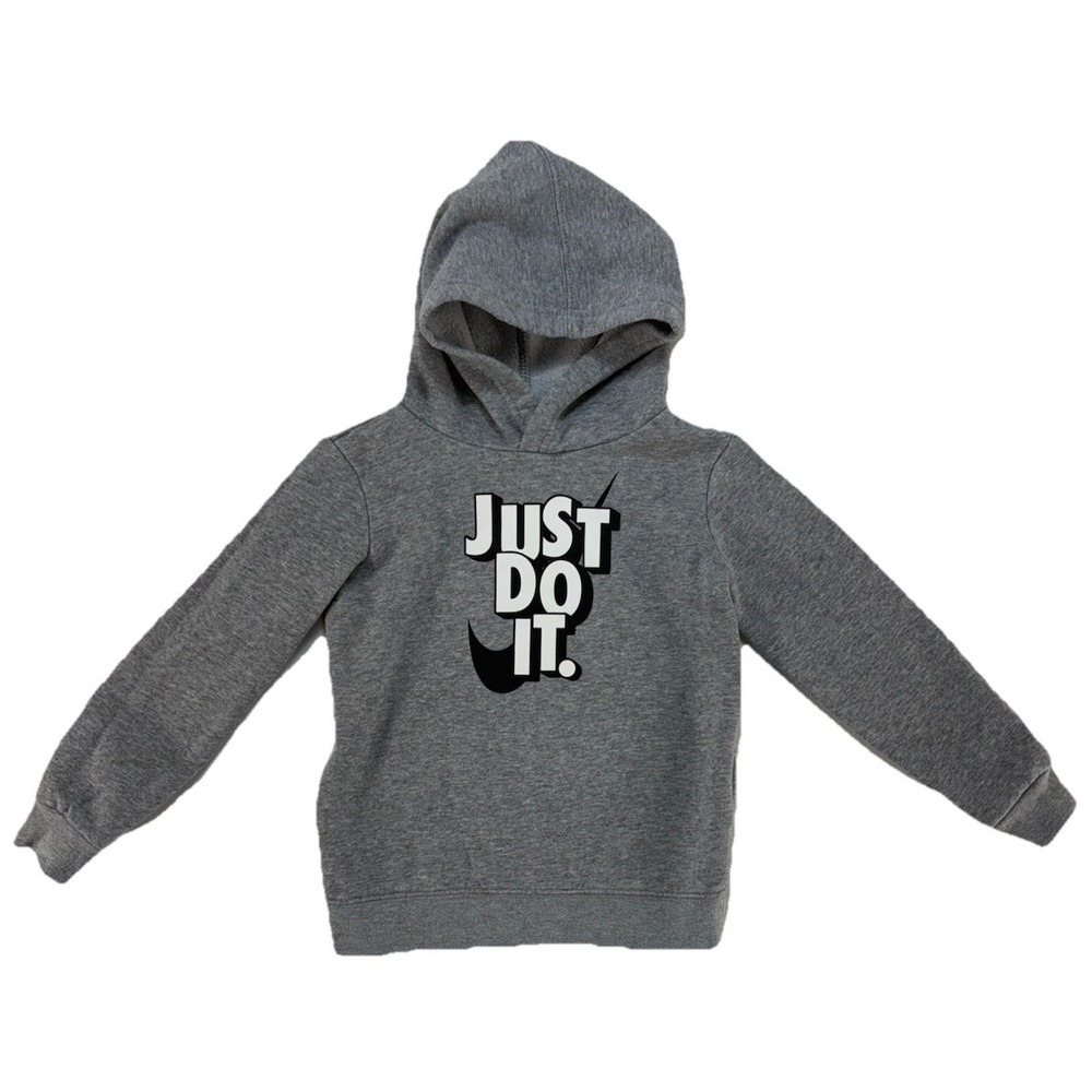 NIKE Just Do It Grey Hoodie Unisex Children's 4T